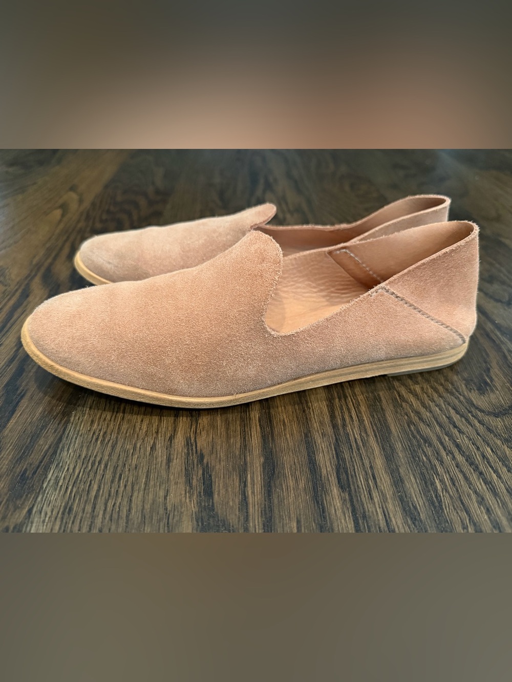 Pedro Garcia Yoshi Slip-On Smoking Suede Slipper in Macaron Castoro Pink Size 37 - Picture 3 of 10